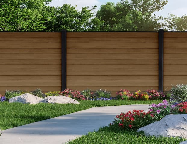 Composite Fence Panels PVC Fence Panels WPC Fence Outdoor Panels Fencing Factory Metal Fence Horse Ranch Outdoor Laminated Fence PVC Fence Factory Price