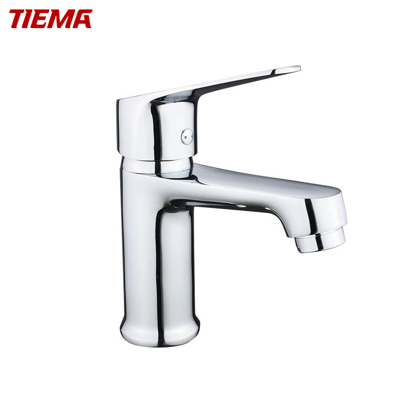 Смеситель для раковины однорычажный из латуни и цинка