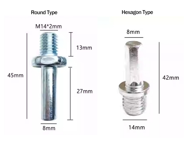 Wholesale Anti-Corrosion Round Hexagonal Electric Drill Connecting Rod Polishing Machine Back Plate Adapter Metal Connecting Rod