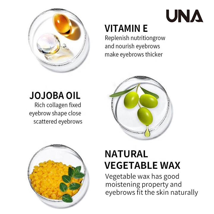 Custom Professional 3D Gel Eyebrow Extension Wax Glue Strong Hold Waterproof Long Lasting Eye Brow Freeze Vegan Eyebrow Gel