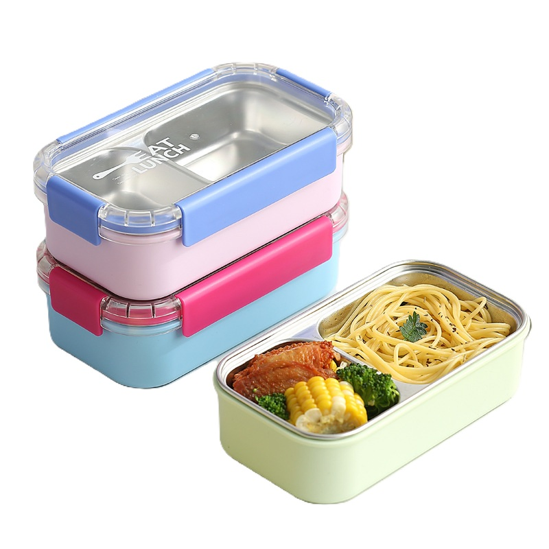Premium 304 Stainless Steel Microwave-Safe Lunch Box for Easy Meals