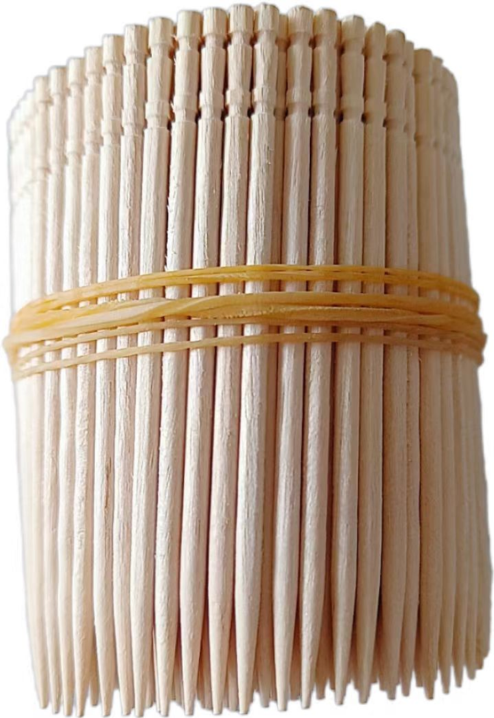 Toothpick Carved Individual Packing Birch Wooden Accept Customized Logo