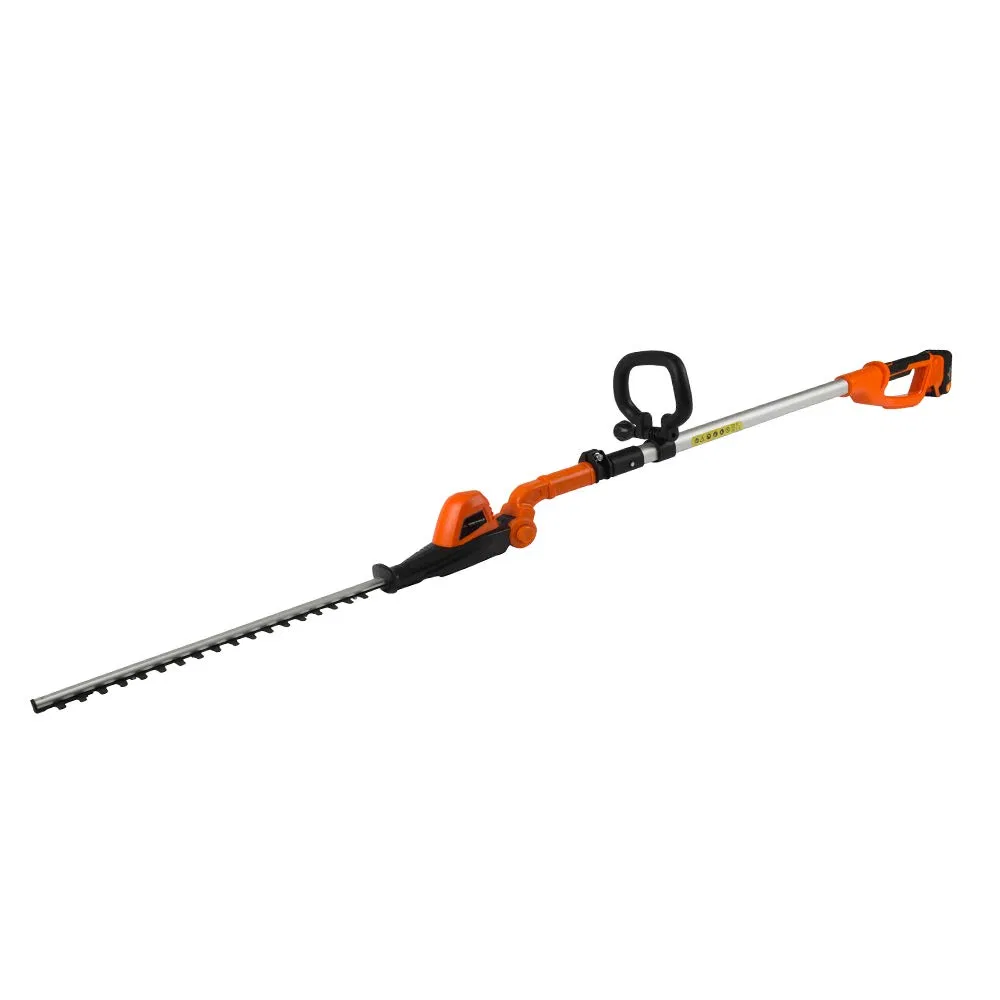 Dual Action Steel Blade 20V Telescopic Pole Hedge Cutter Trimmer - Lh C41A