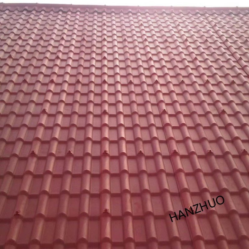 ASA Coated PVC Anti-Corrosion Soundproof Weatherability Synthetic Resin Roofing Tile