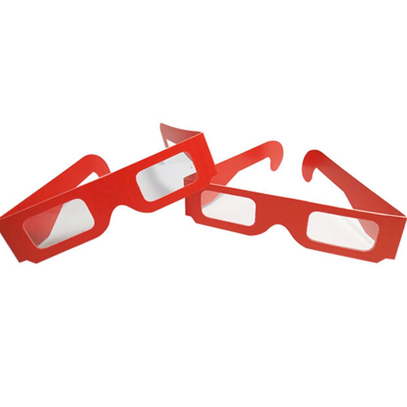 Promotional Paper Anaglyph 3D Glasses Paper 3D Glasses View Anaglyph Red/Blue 3D Glass for Movie Video