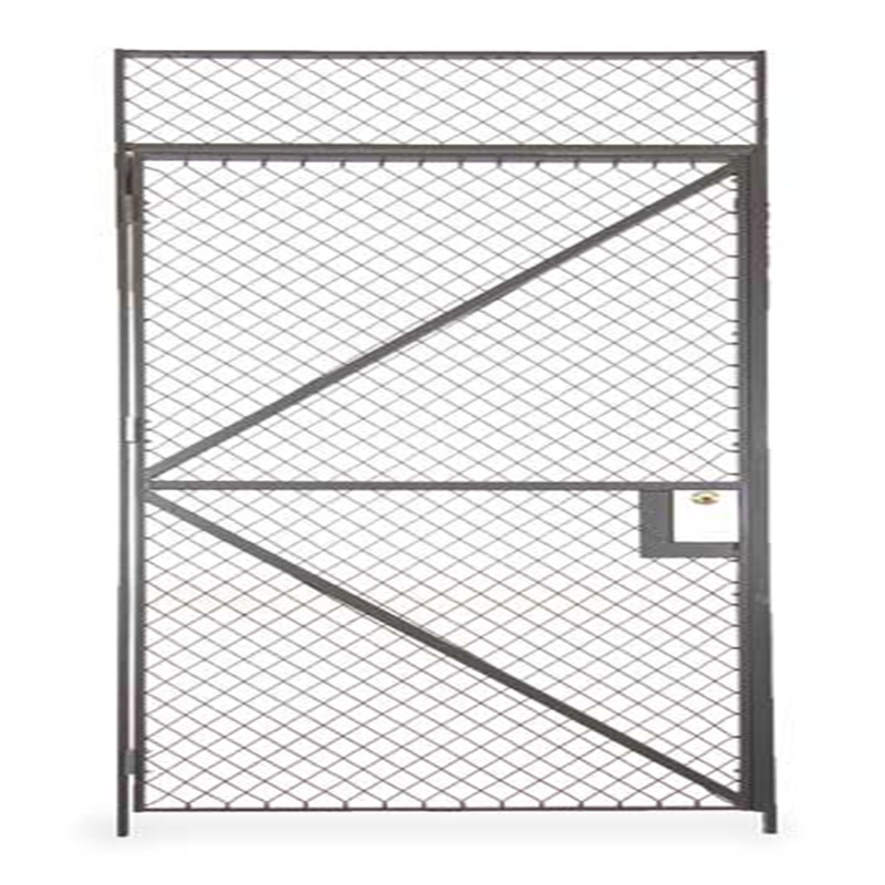 Hinged Welded Wire Mesh Security Room Machine Guard Sliding Door