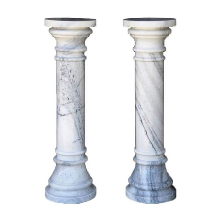 Custom Outdoor Decoration Pillar Interior Roman Granite Marble Column Carved Stone Pillar