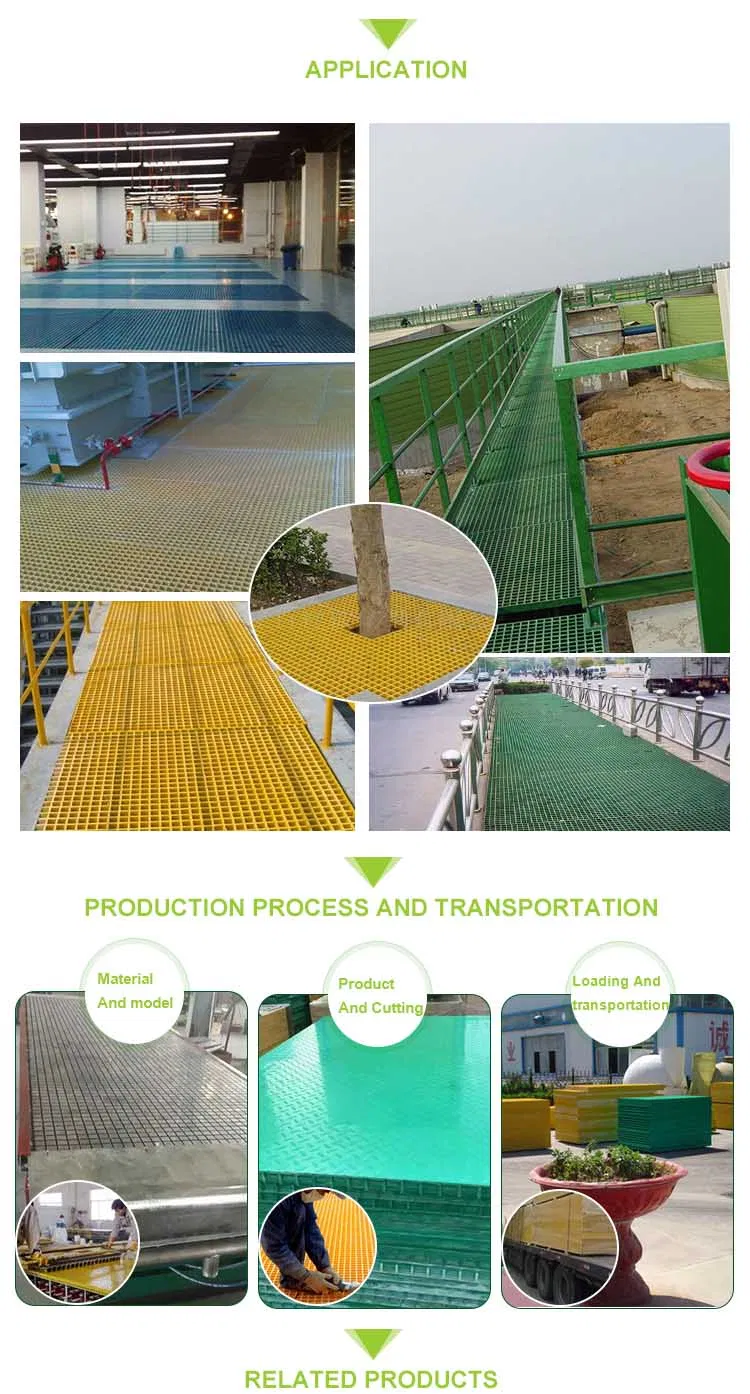 Good Price FRP/GRP Molded Floor Grating Car Wash Floor Grating