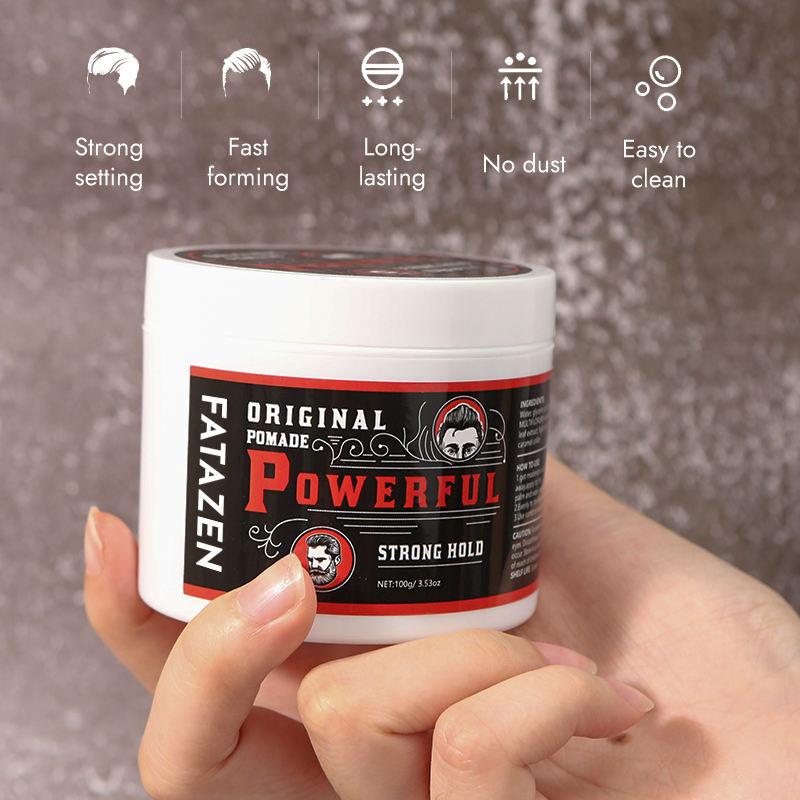 Best Selling Strong Hold Edge Control Mens Hair Pomade for Hair Styling Products Waterproof Sweatproof Extra Hold Hair Wax