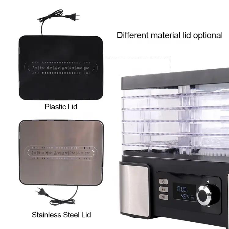 Household Stainless Steel ABS 8 Trays Machine Fruit Food Dehydrator
