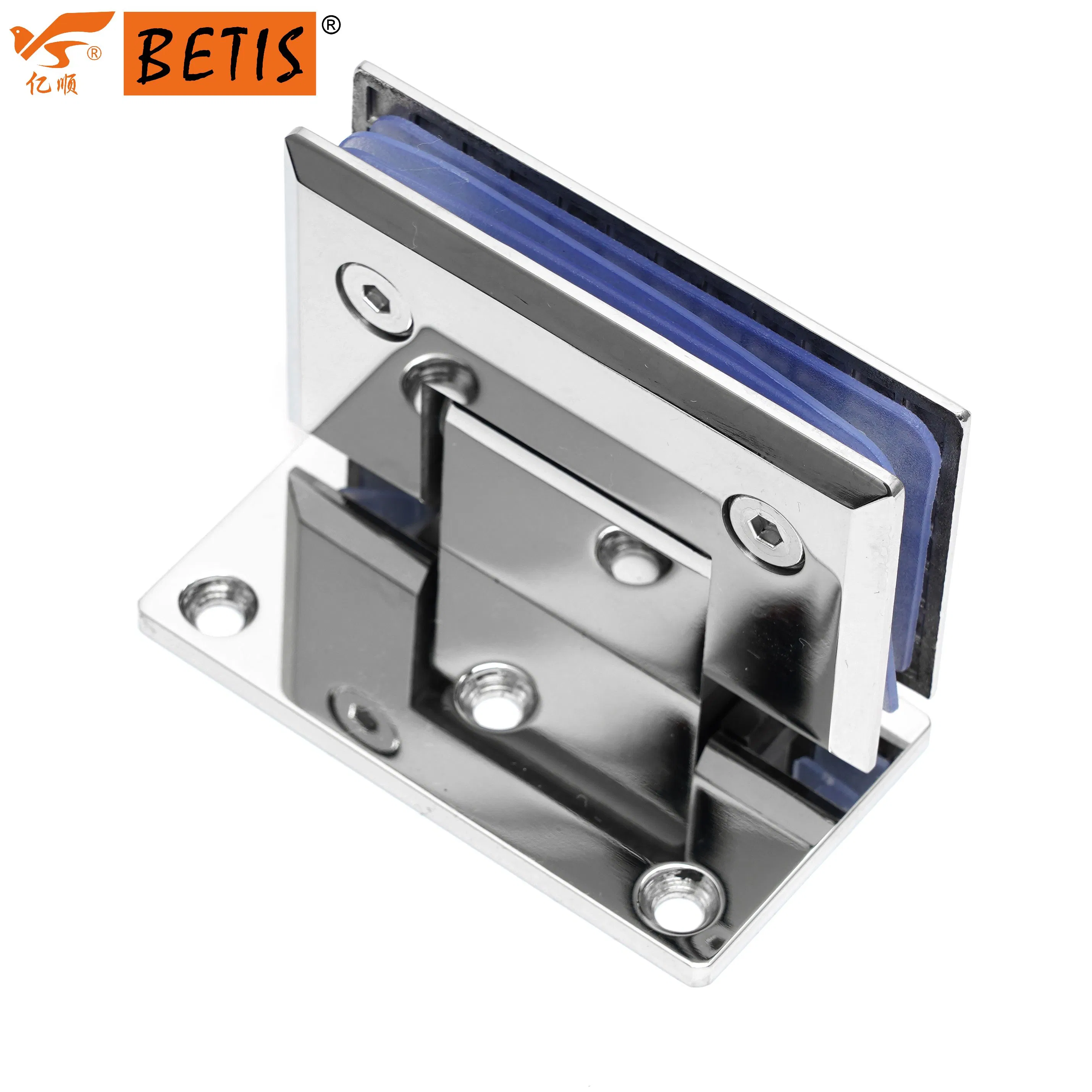 OEM Frameless Factory-Price High-Quality Bathroom Shower-Glass Hardware SUS316-Stainless-Steel off-Set-Back Wall-Mount Heavy-Duty Door Hinge