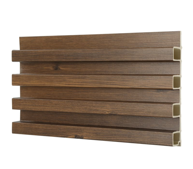 Popular Laminated WPC Fluted Wall Panel Interior Decoration for House