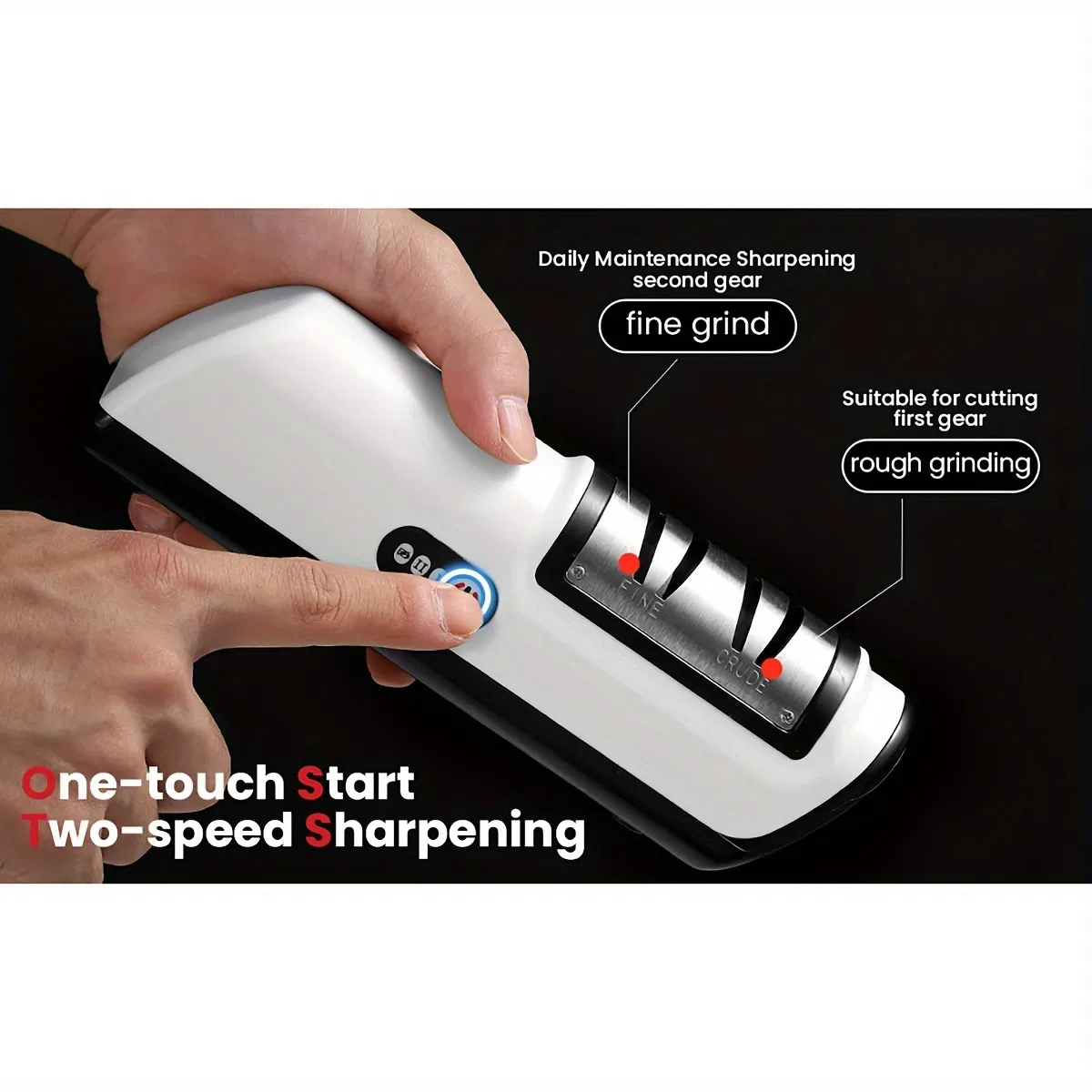 New Upgrade USB Electric Knife Sharpener 4 Gear Sharpener