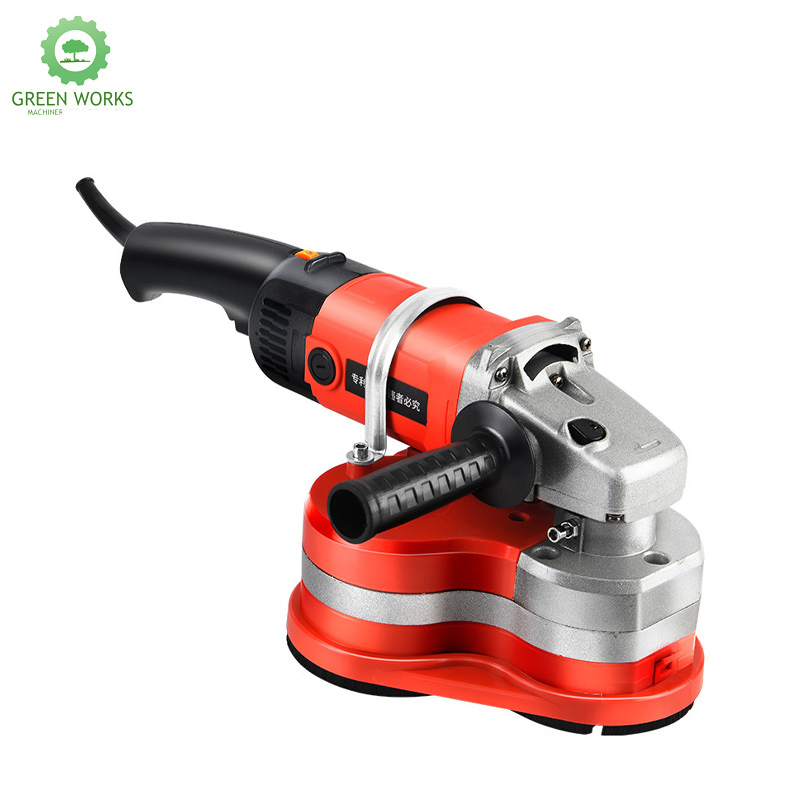 Portable Dust-Free Concrete Grinder Floor Wall Sander with 3 Blades