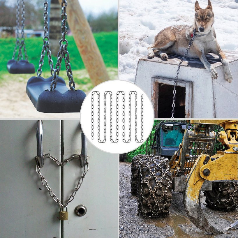 Chain 3/16" G-30 Proof Zinc Plated Coil Chain, 250'/Round Pail