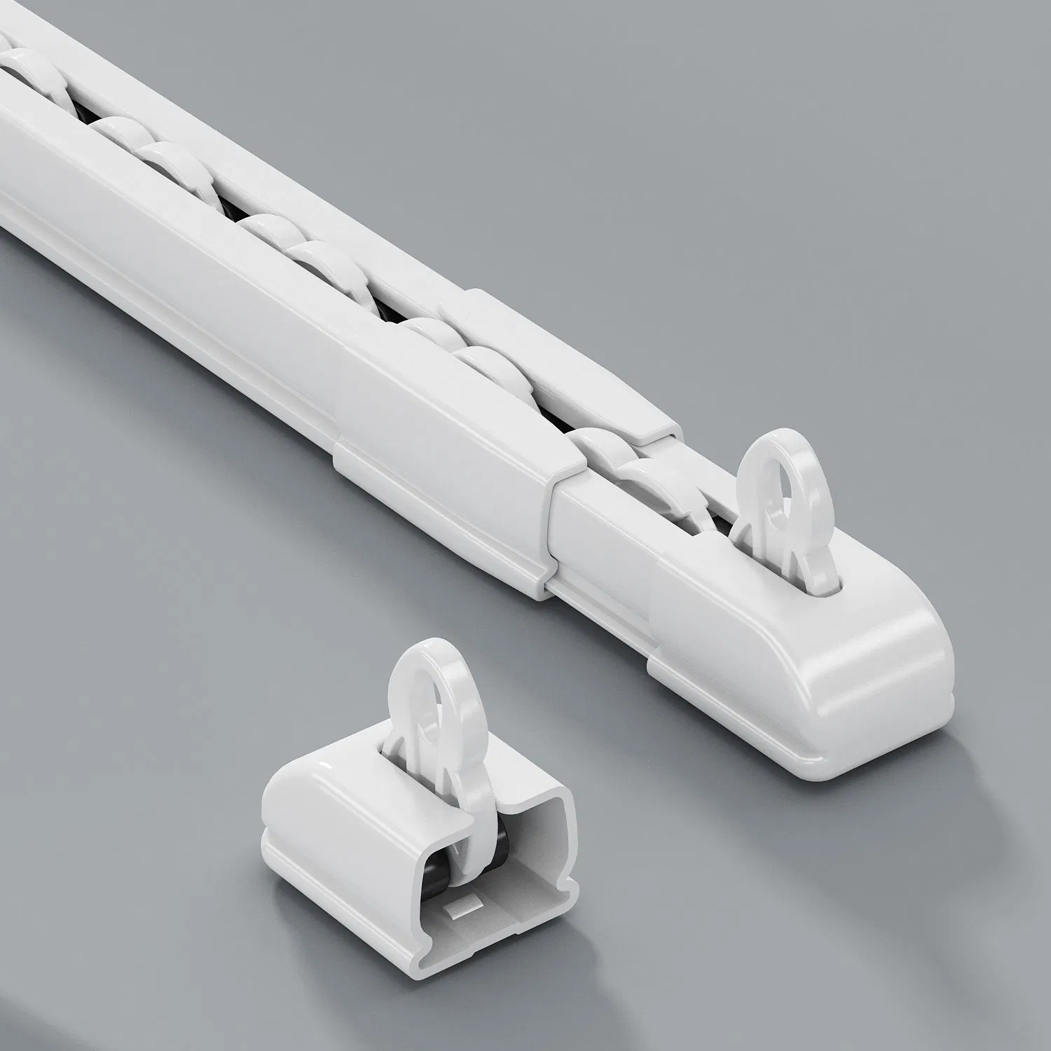 Double Roller Window Adjustable Telescopis Curtain Rail Track Aluminium Profile Home Metal