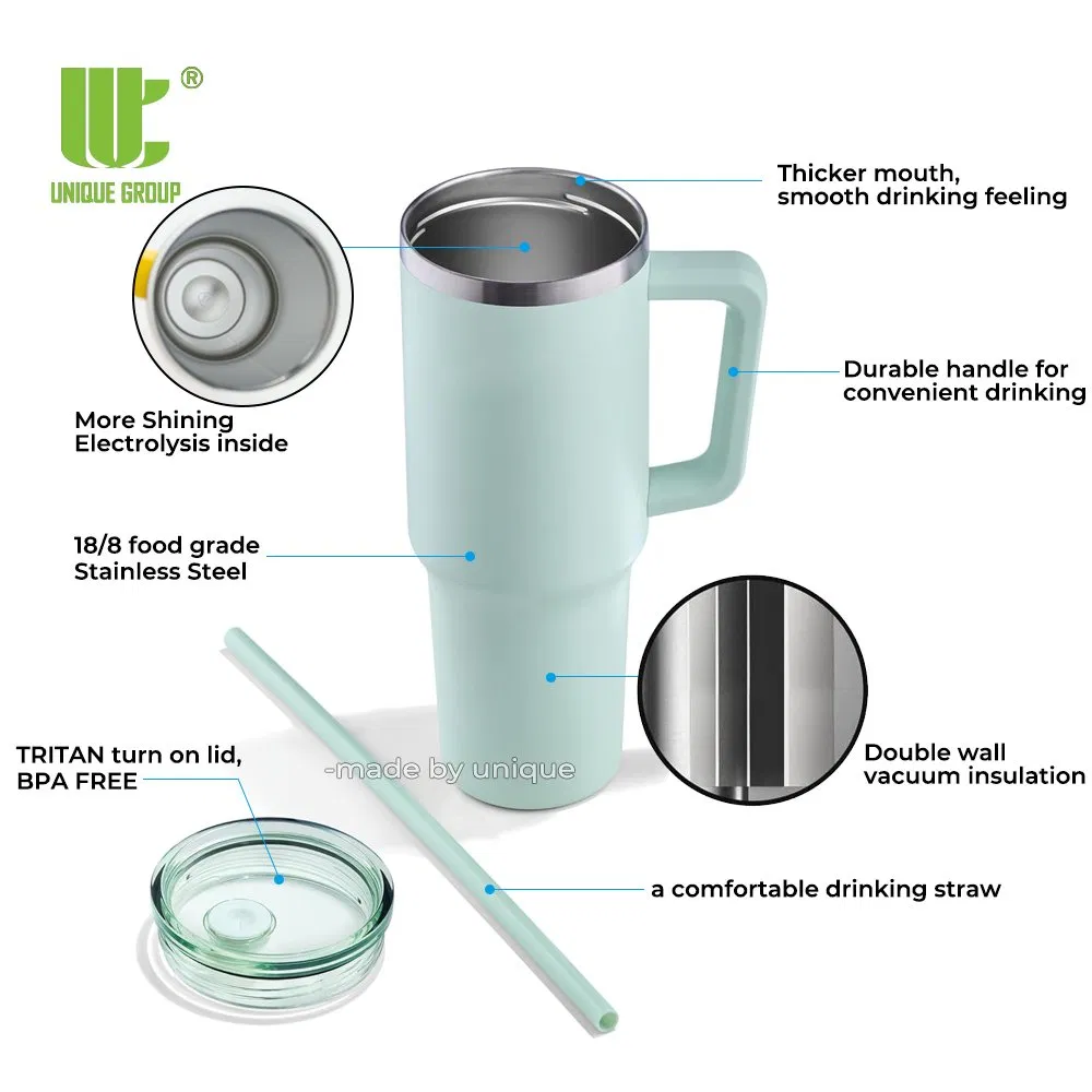 Термокружка 40 унций с ручкой, нержавеющая сталь