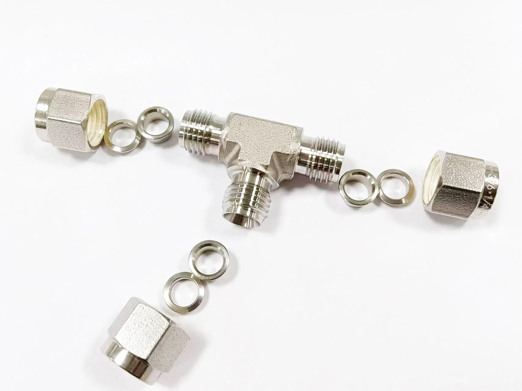 Afklok Cutting Ferrules Stainless Steel Tube Fitting Union Tee ODM OEM