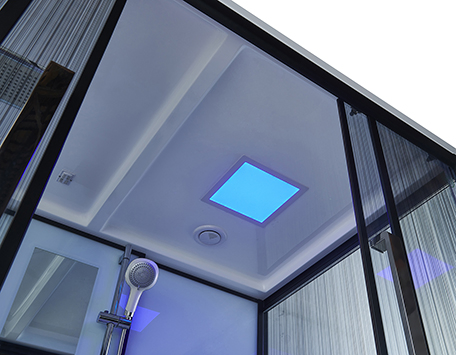 Hot Sale Bathroom Accessories Steam Relax Stand Base Shower Glass Compact Room