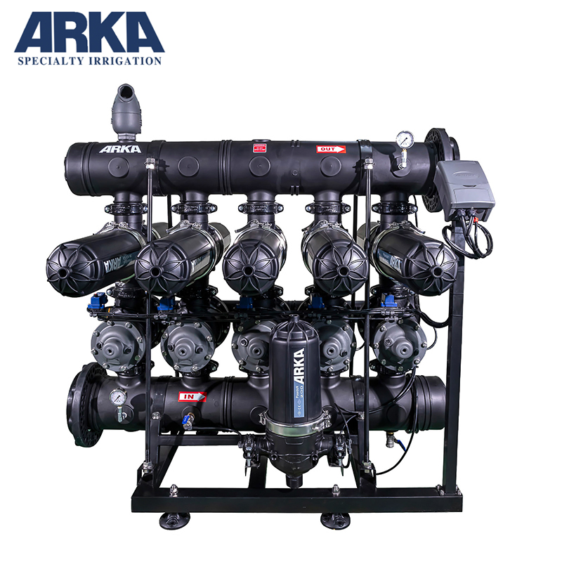 Arka 4 Inch 5 Units H Type Disc Filter Automatic Backwash Irrigation Filter for Agriculture