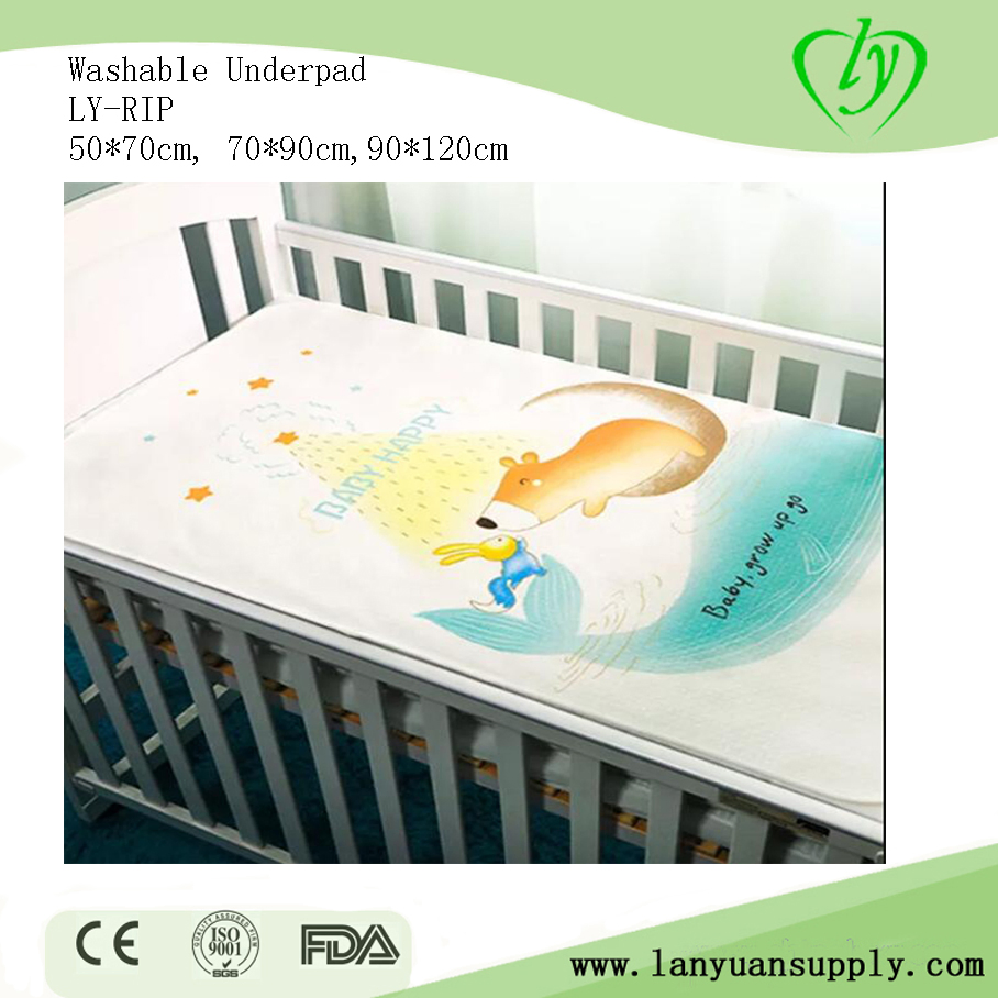 Washable Incontinence Underpads Reusable Bed Pad