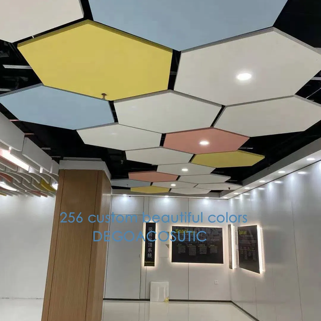 Hexagon Shape Suspended Fiberglass Ceiling Ceiling