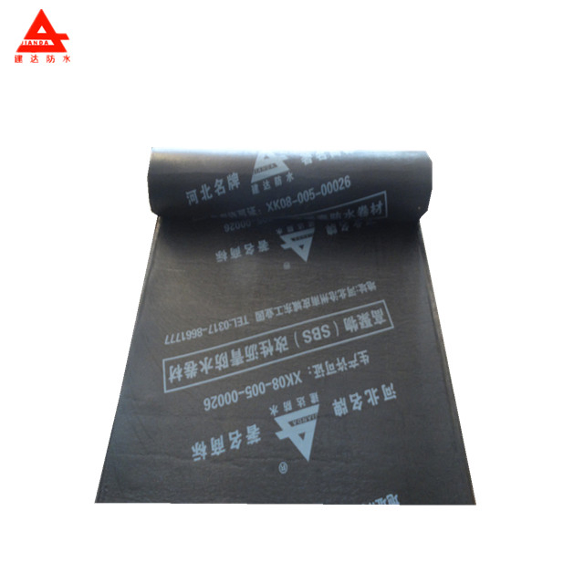 Torched Flat Roof Sbs Modified Bitumen Roll Waterproofing Membrane 3mm