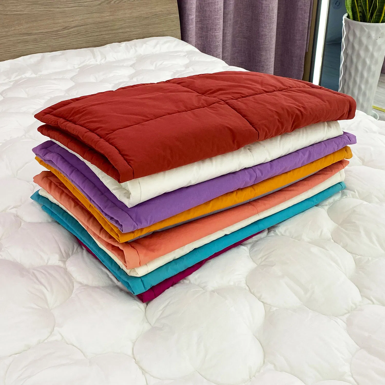 Factory 100% Cotton Bedding Velvet Resistant Worsted Twill Soft Around Inner Seam Pillow Case