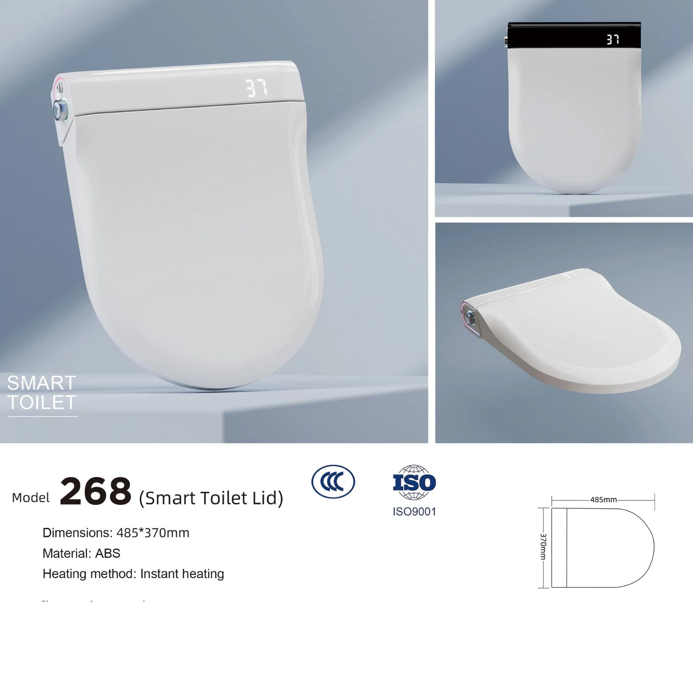 Sensor Hygienic Smart Toilet Washable Toilet Seat Cover for Family