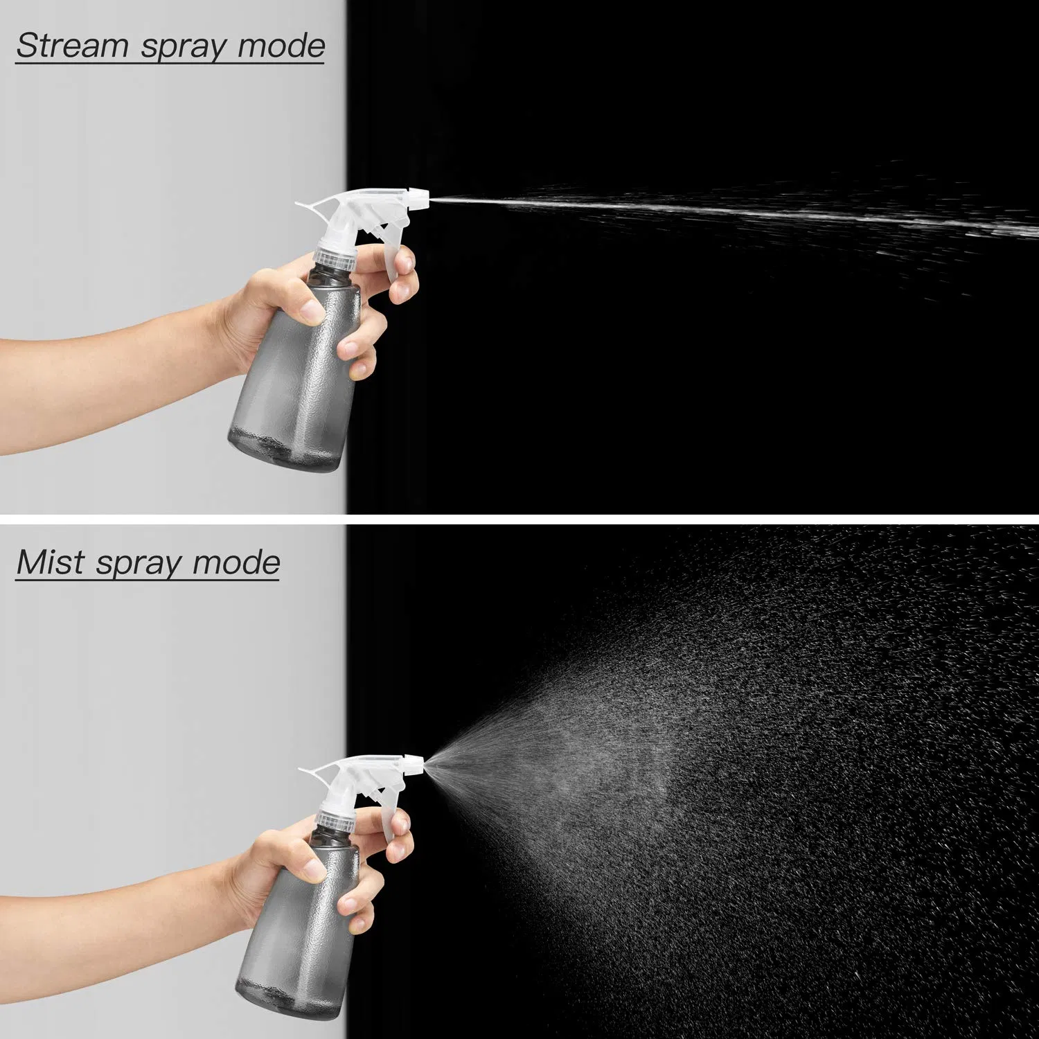 17 Oz Plastic Spray Bottles Cleaning Mister Spray Bottle Hair Garden Sprayer Bottles