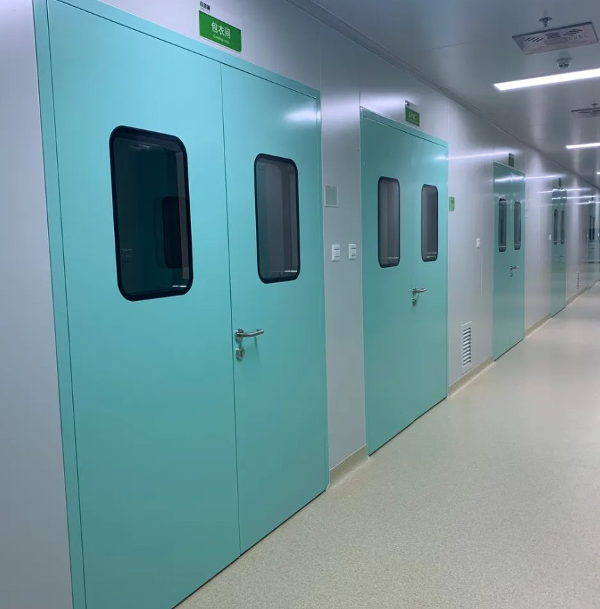 Aluminum Frame Airtight Swing Door Hospital Clean Room Cleanroom Interior Door