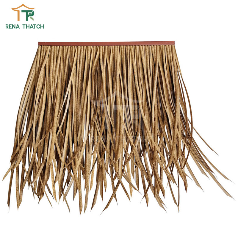 Decorative Plastic Palm Leaves Synthetic Reed Artificial Thatch for Pavilion
