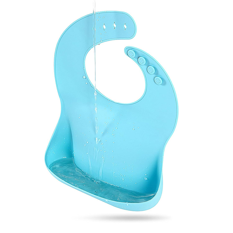 Lightweight Comfortable Silicone Baby Bib Washable Printed Baby Silicone Bibs Customizable Logo and Pattern
