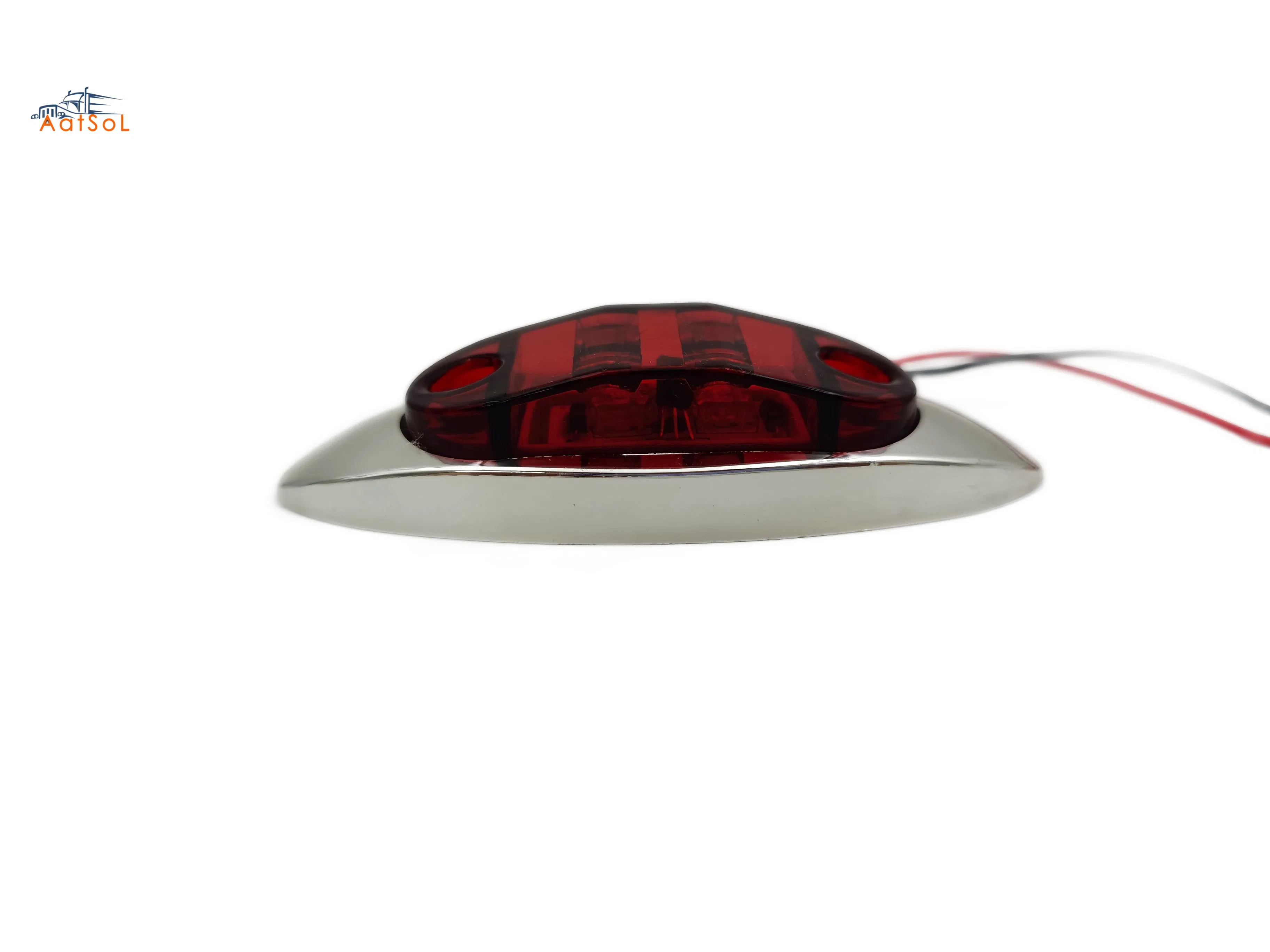 Хромированный боковой габаритный фонарь LED 10-30V IP65