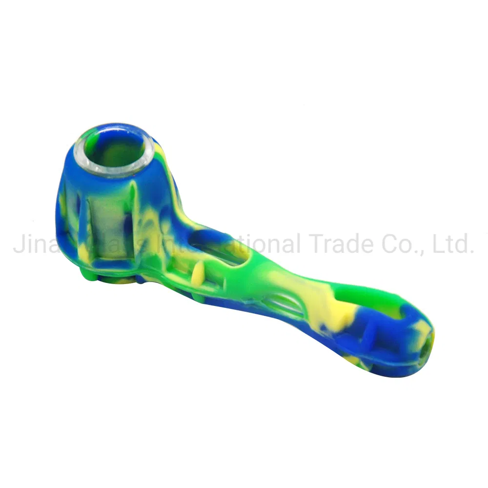 2021 Hot Sale Silicone Pipe Glass Pipe Glass Smoking Pipe