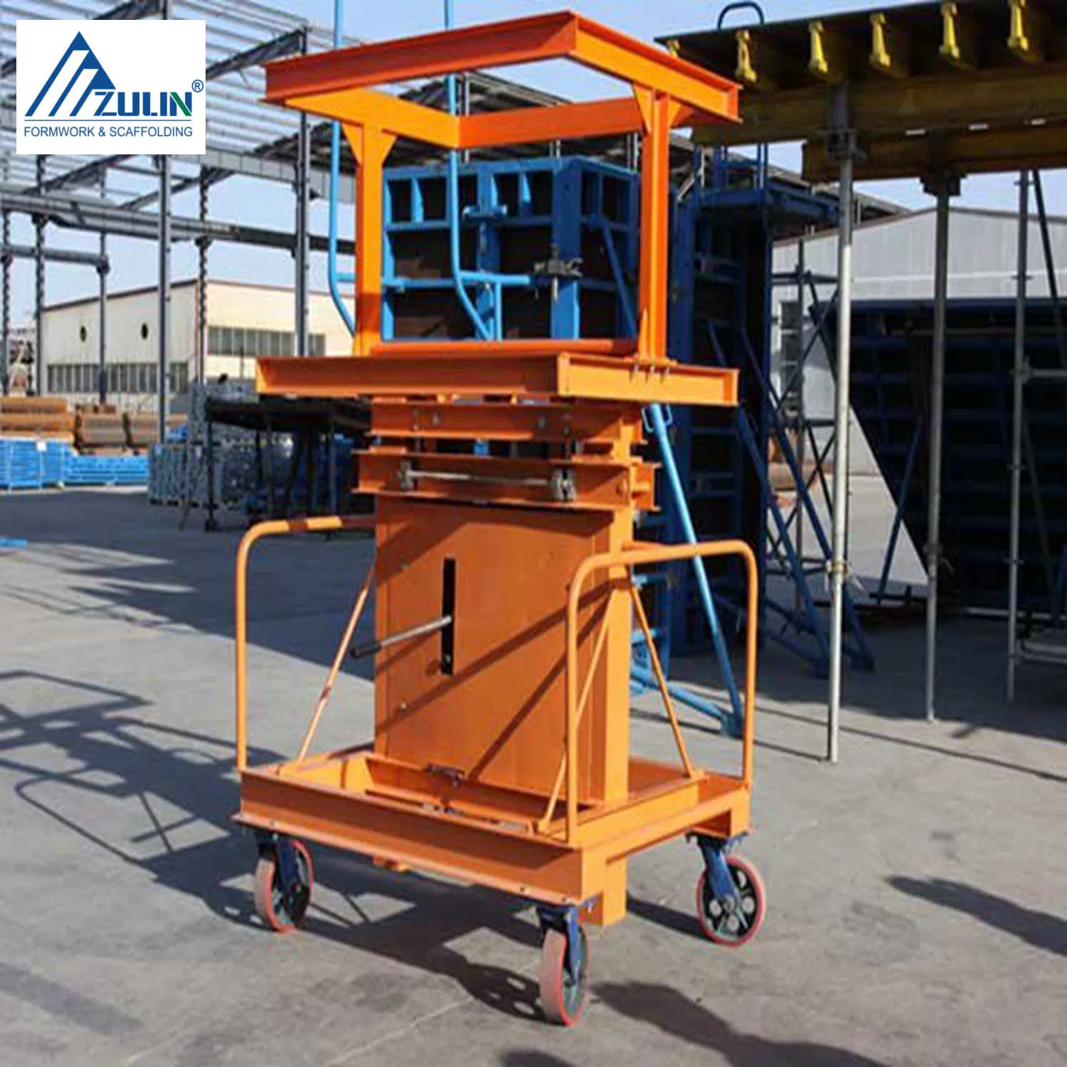 Construction Shovel Stainless Steel Zulin Hydraulic Hand Lift Formwork Trolley