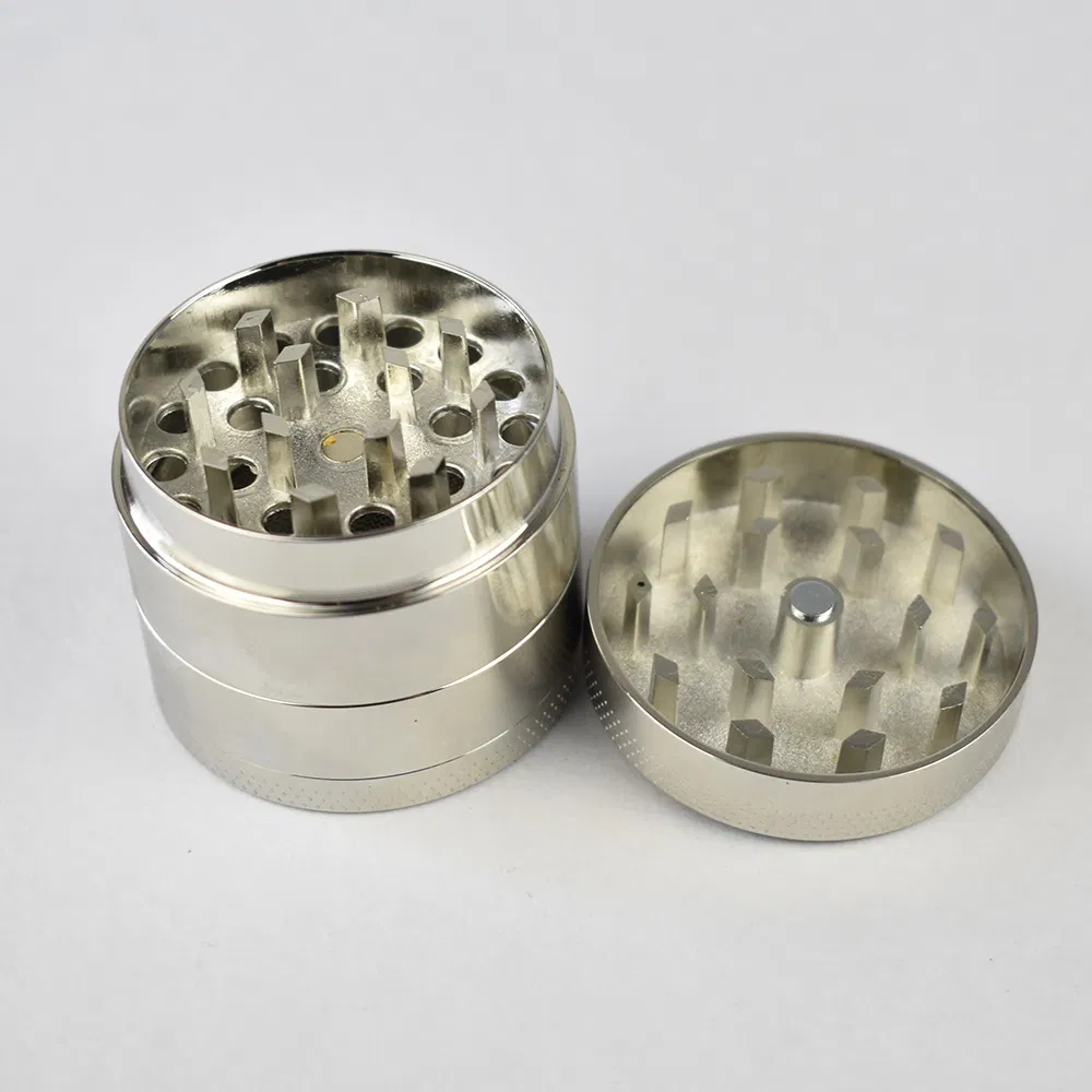 Smoking Accessories 50mm 4 Parts Zinc Herb Grinder 4 Layer Alien Grinder
