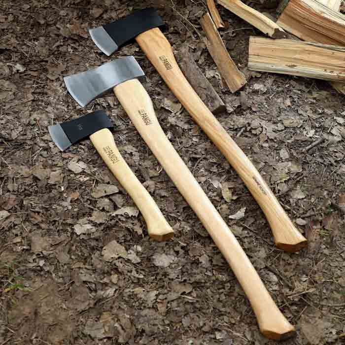 Drop Forged 3lb Wooden Handle Forest Cutting Tools Felling Axe