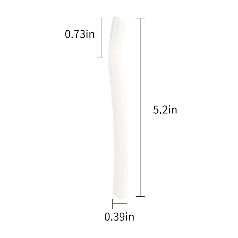 Small MOQ Good Quality PVC Bag White Color Eyebrow Razor with Safety Guard for Women′ S Shaving