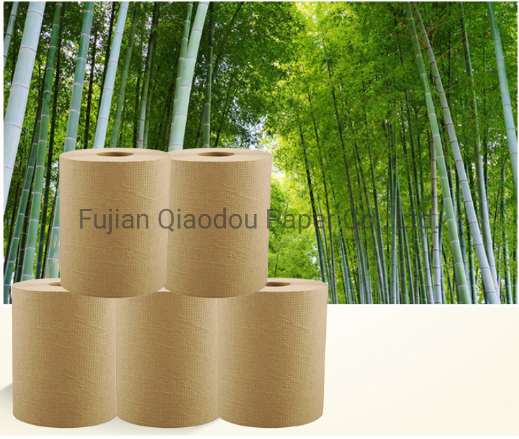 Factory Bamboo Eco Friendly Bath Embossed 1-Ply Better Toilet Paper with Core