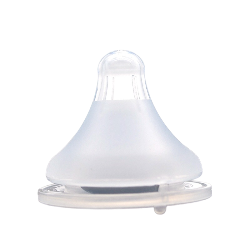 Custom Anti-Colic Baby Feeding Bottle Nipple, Wide Neck LSR Pacifier BPA Free, Breast Type Silicon Teat Borosilicate Glass Feeder Nipples Baby Product