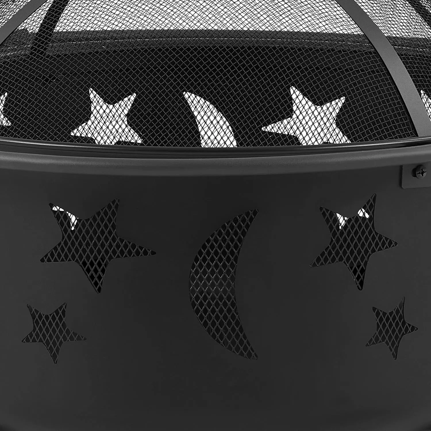 30 Inch Steel Fire Pit Iron Brazier Wood Burning Pit Fire Bowl