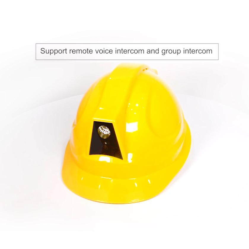 Intelligent Early Warning Wireless Industrial Construction Site Mining Worker 4G Safety Helmet Camera
