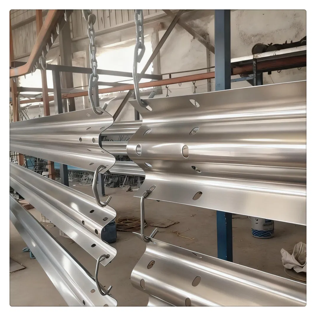 Easy to Install Road Safety Barrier Three Beam Corrugated Thrie Beam Guardrail