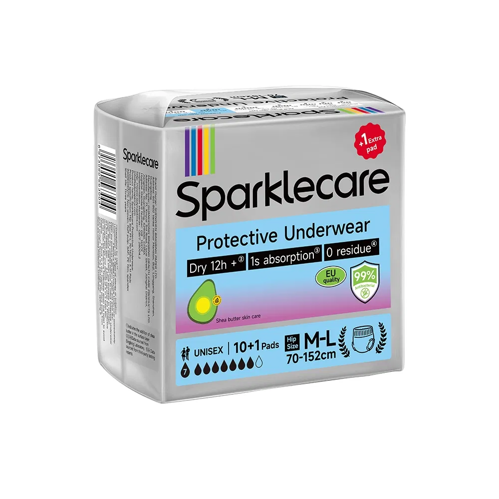 Sparklecare High Quality Super Soft Ultra Thick Disposable M-L Adult Pull up Diaper