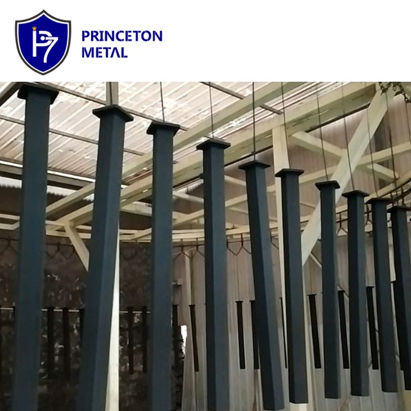 Wholesale Custom DIY Height Aluminum Alloy Slat Fence Flanged Post