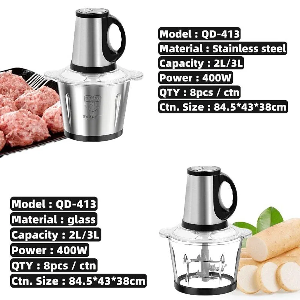 Cheap Stainless Steel Automatic 2L 3L Electric Meat Grinder for Sale