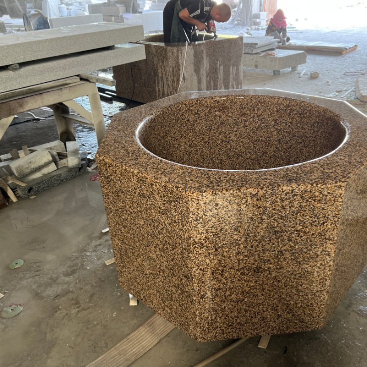 Chinese Granite Planter for Outdoor Decor