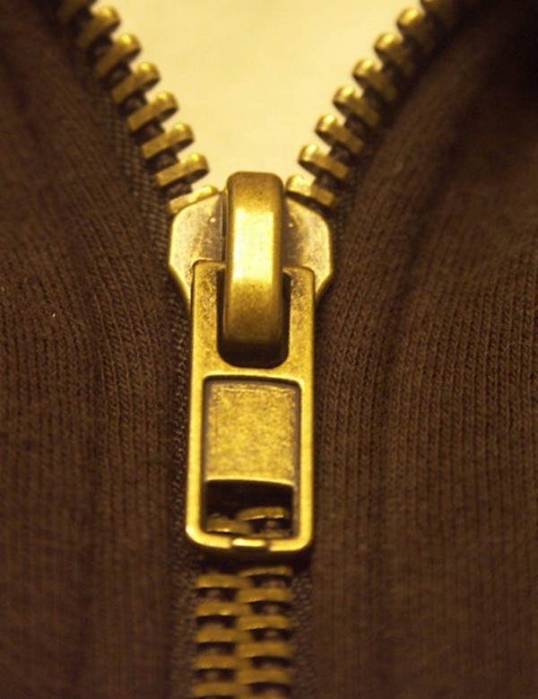 Молнии металлические латунные для одежды и обуви