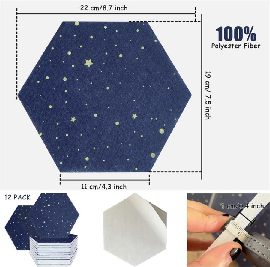 Eco-Friendly Decorative Polyester Fiber Acoustic Board Felt Sound Absorbing Panel